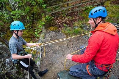 Abseiling