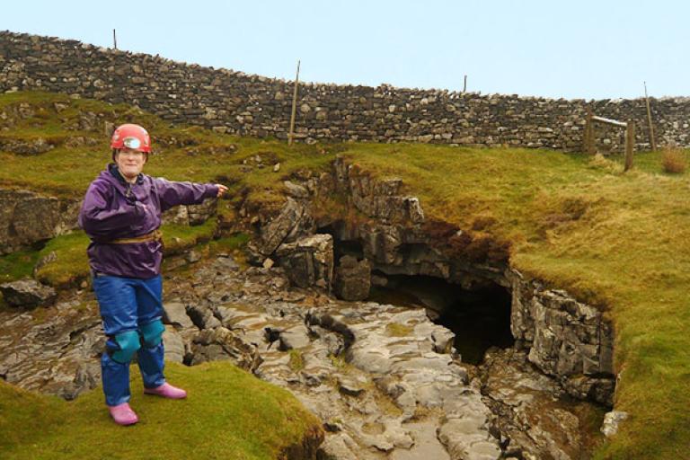 family caving